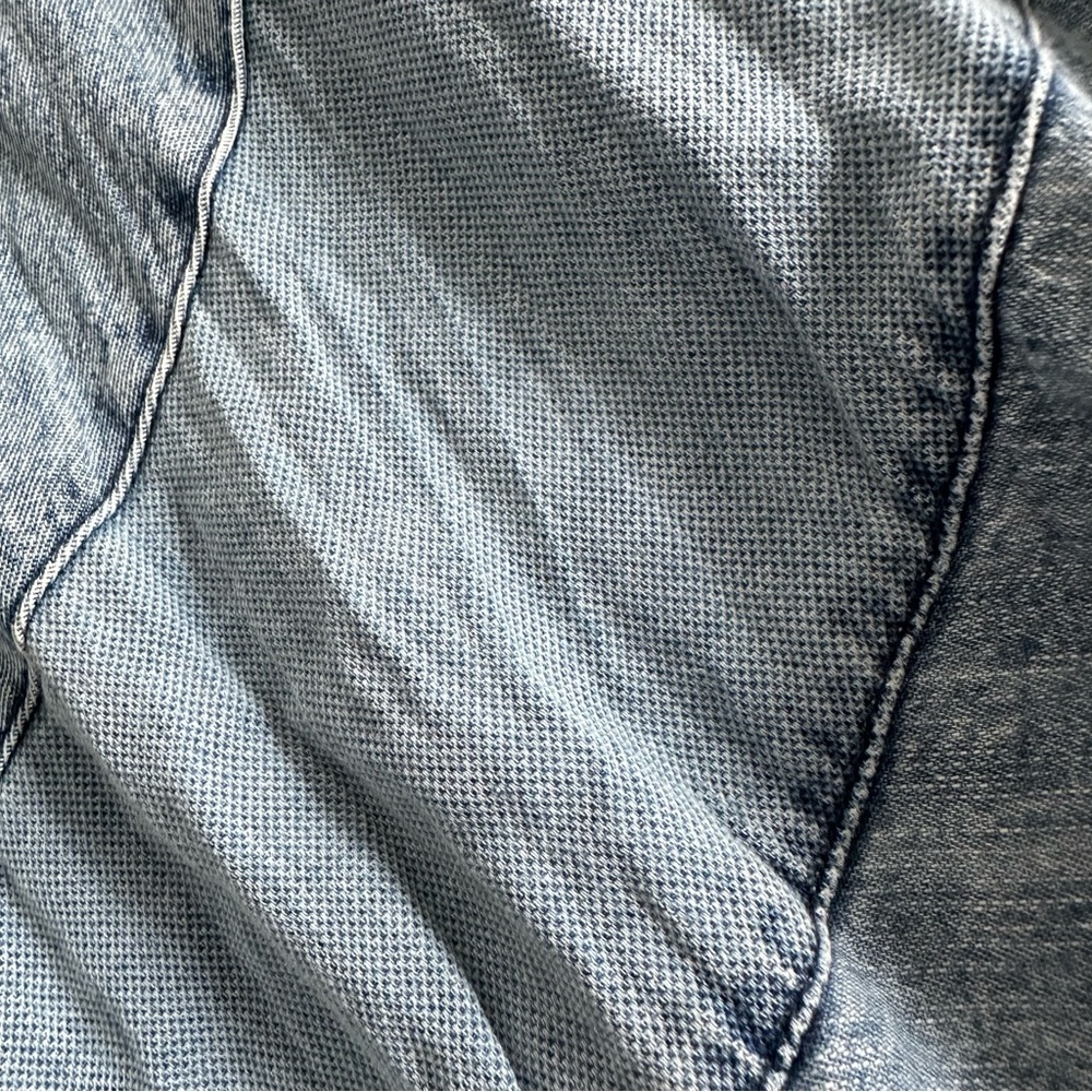 YOUNG THREADS Noelle Tiered Denim Patchwork Halte… - image 16